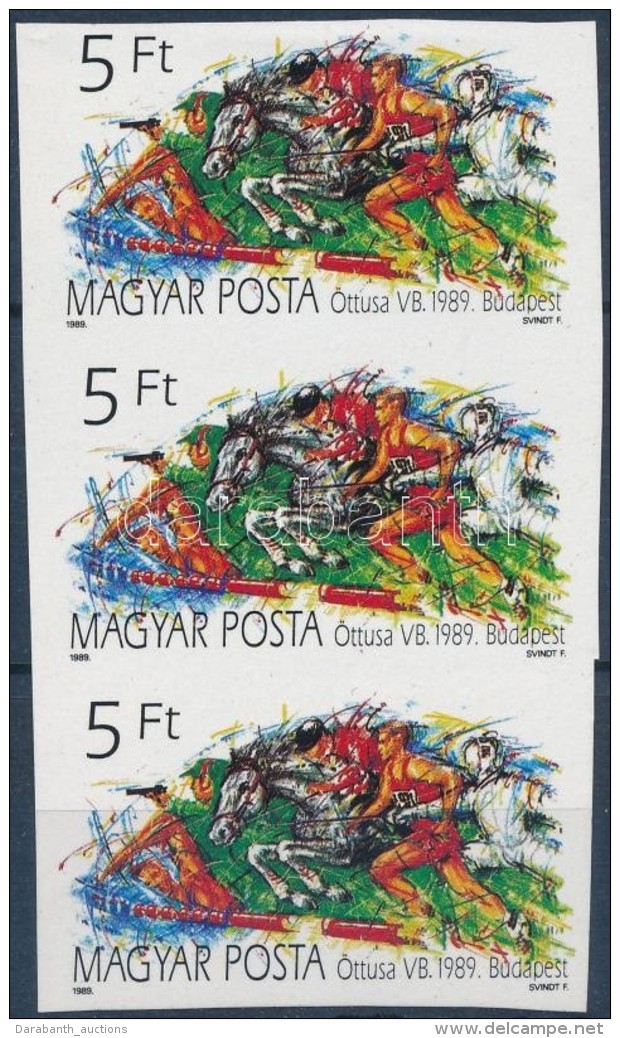 ** 1989 Öttusa VB (III.) Vágott Hármascsík (4.500) - Andere & Zonder Classificatie