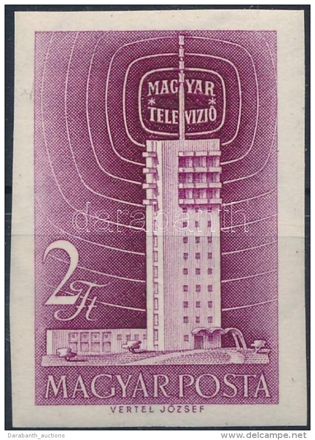 ** 1958 Televízió (I.) Vágott Bélyeg (3.000) - Andere & Zonder Classificatie