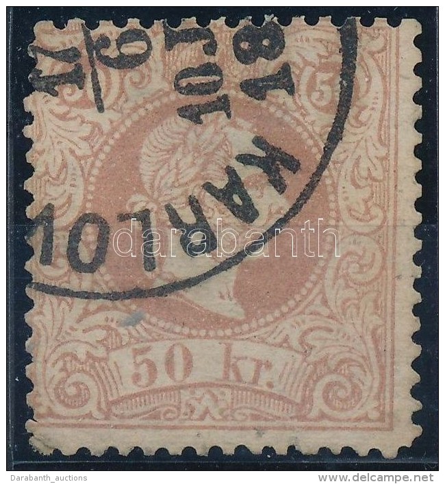 O 1867 50kr 'KARLOV(AC/KARLSTADT)' (150.000) (kis Papír Elvékonyodás, Javított Sarok /... - Andere & Zonder Classificatie