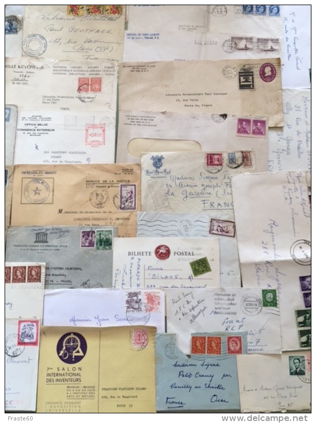 Lot De 50 Envelopes  Timbrées De Divers Pays   Années 50/60/70 - Autres - Europe