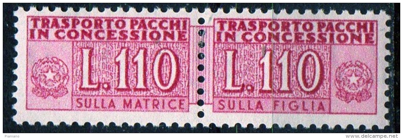PIA - Specializzazione  :1955 :  PACCHI CONCESSIONE : £ 110 - (SAS 4/I - CAR 7) - Pacchi In Concessione