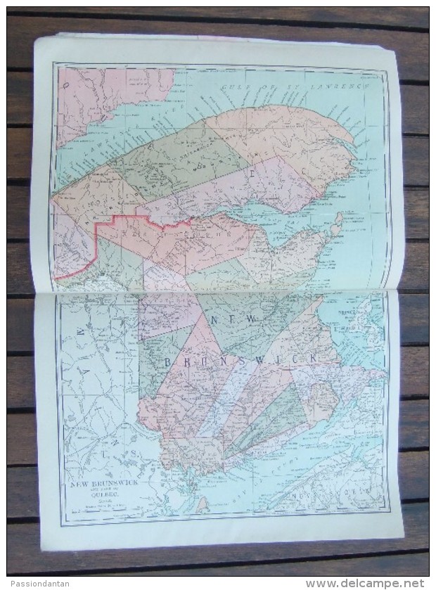 Atlas Du Canada Daté De 1912 - Geographie