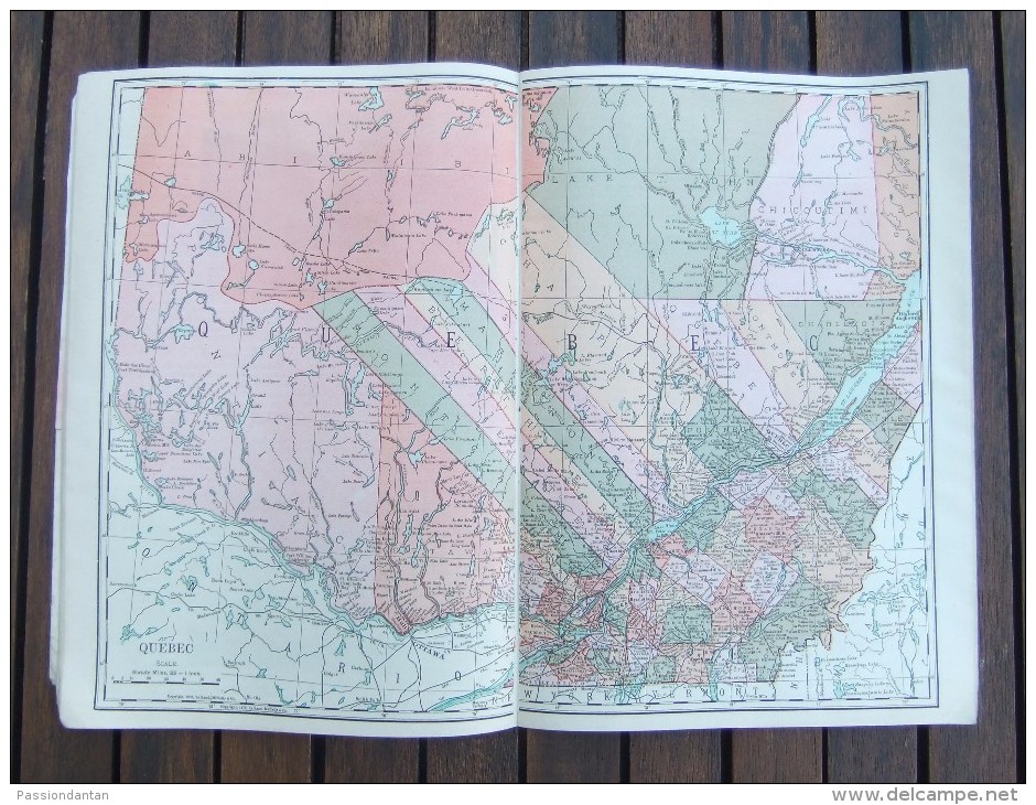 Atlas Du Canada Daté De 1912 - Geographie