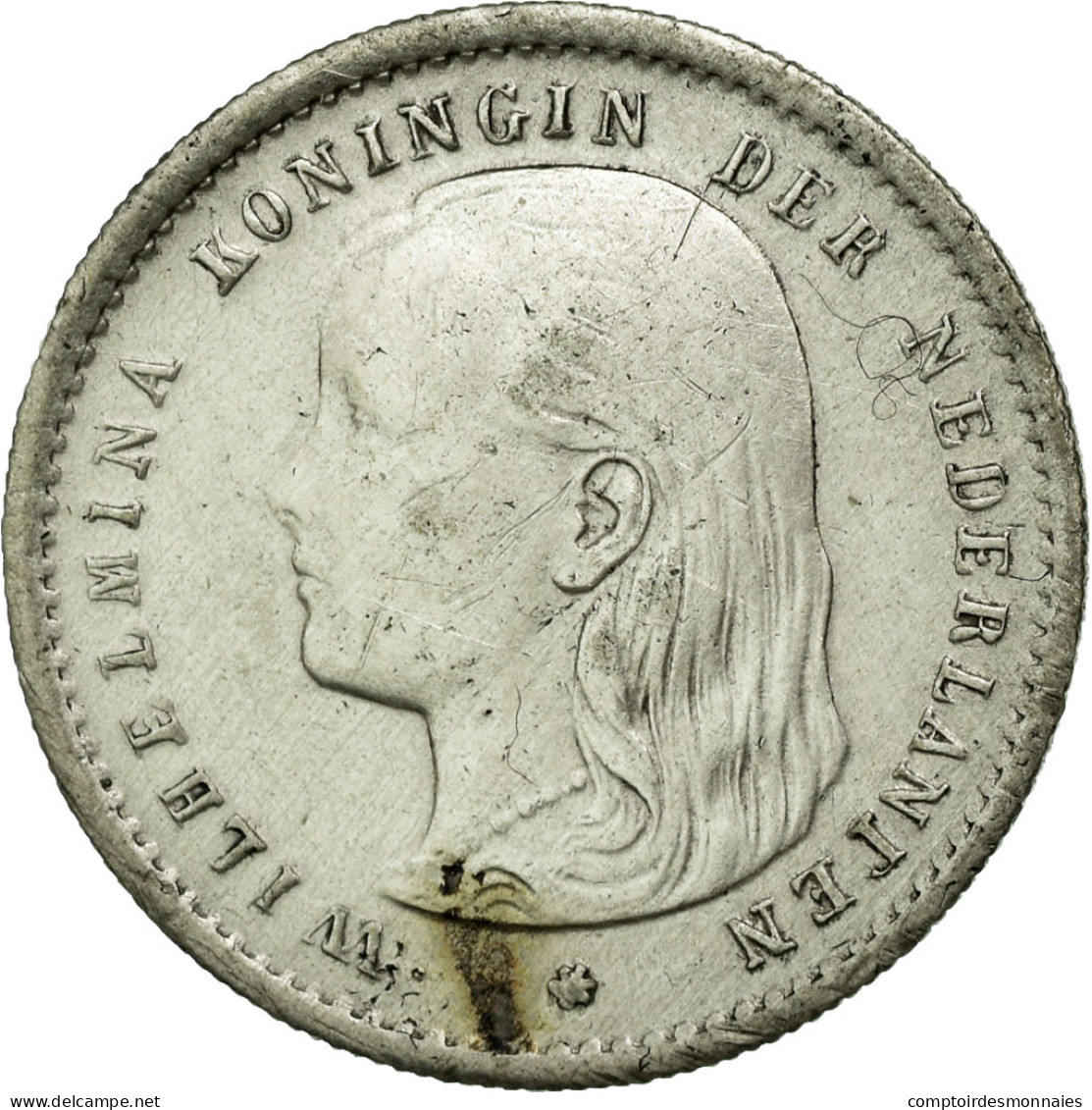 Monnaie, Pays-Bas, Wilhelmina I, 10 Cents, 1896, TTB, Argent, KM:116 - 10 Cent