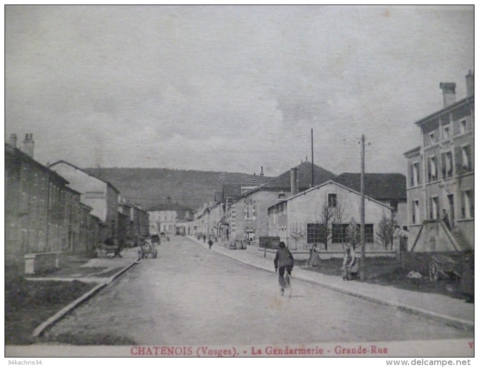 CPA 88 Vosges Chatenois La Gendarmerie Grande Rue En L'état - Chatenois