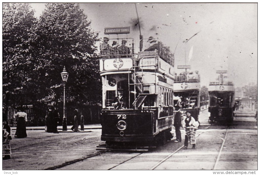 Tram Photo London Metropolitan Electric Tramways Tramcar Car 72 Middlesex - Trains