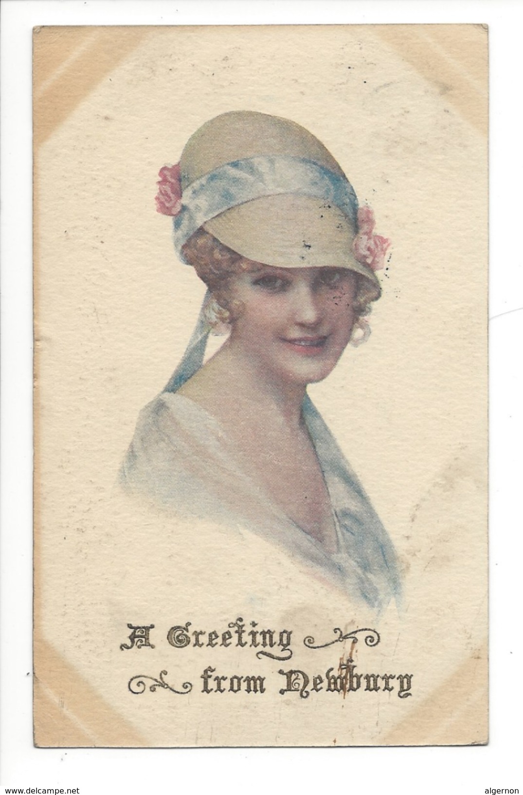 15431 - Portrait De Femme A Greeting From Newbury B.B. Ltd London Series G - Femmes