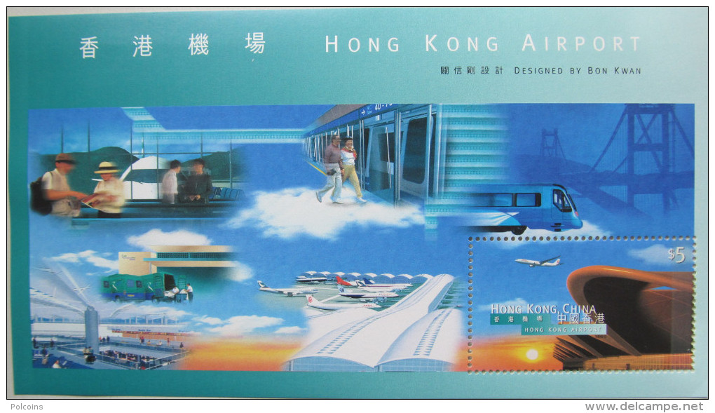 Hong Kong 1998 "Hong Kong Airport" Mi Block MNH - Unused Stamps