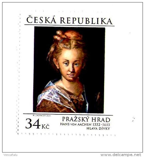 Year 2015 -  Painting From Prague Castle, 1 Stamp, MNH - Unused Stamps