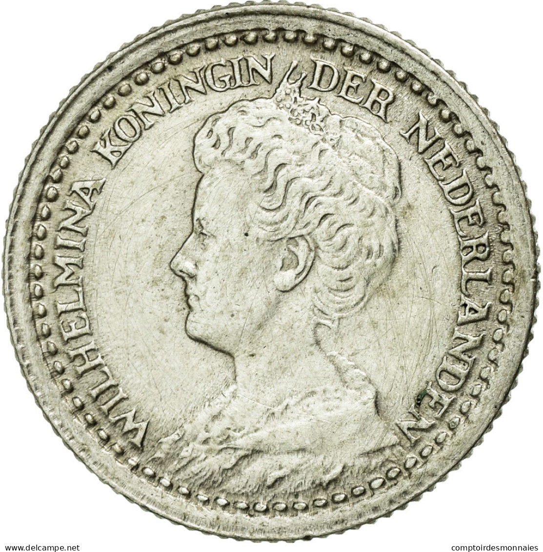 Monnaie, Pays-Bas, Wilhelmina I, 10 Cents, 1918, SUP, Argent, KM:145 - 10 Cent
