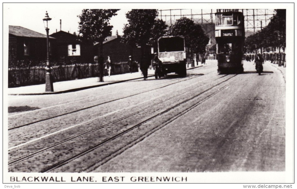 Tram Photo London County Council Tramways Tramcar 217 Blackwall Lane E Greenwich - Trains