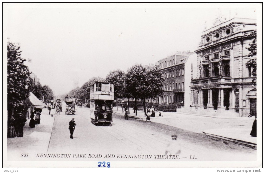 Tram Photo London County Council Tramways Tramcar Car 228 Kennington - Trains