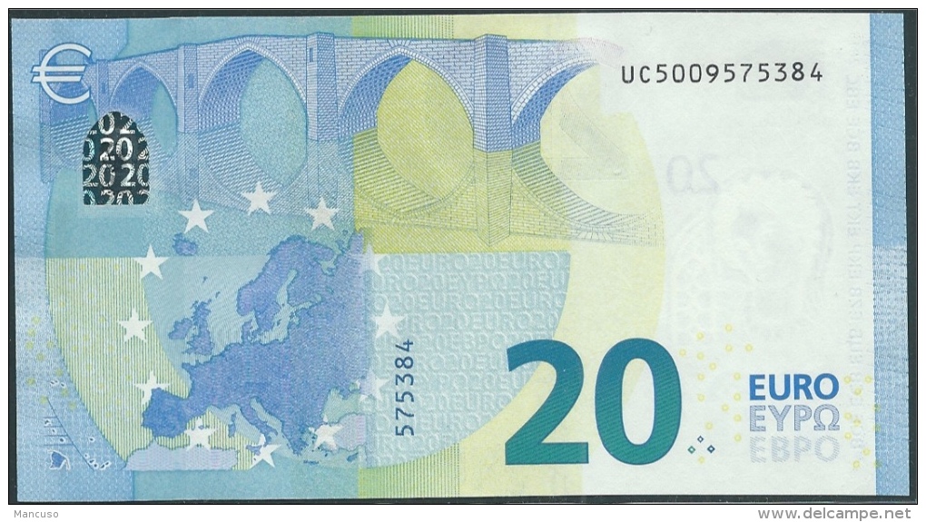 € 20  FRANCE  UC U004 H3  DRAGHI  UNC - 20 Euro