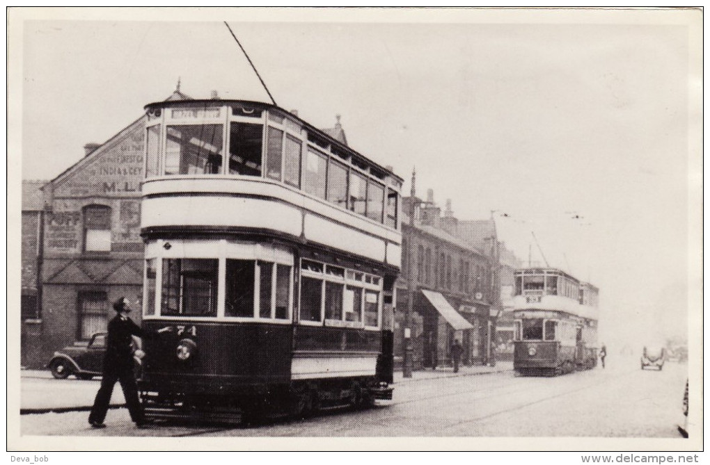 Tram Photo Stockport Corporation Tramways Tramcar Car 74 Hazel Grove - Trains