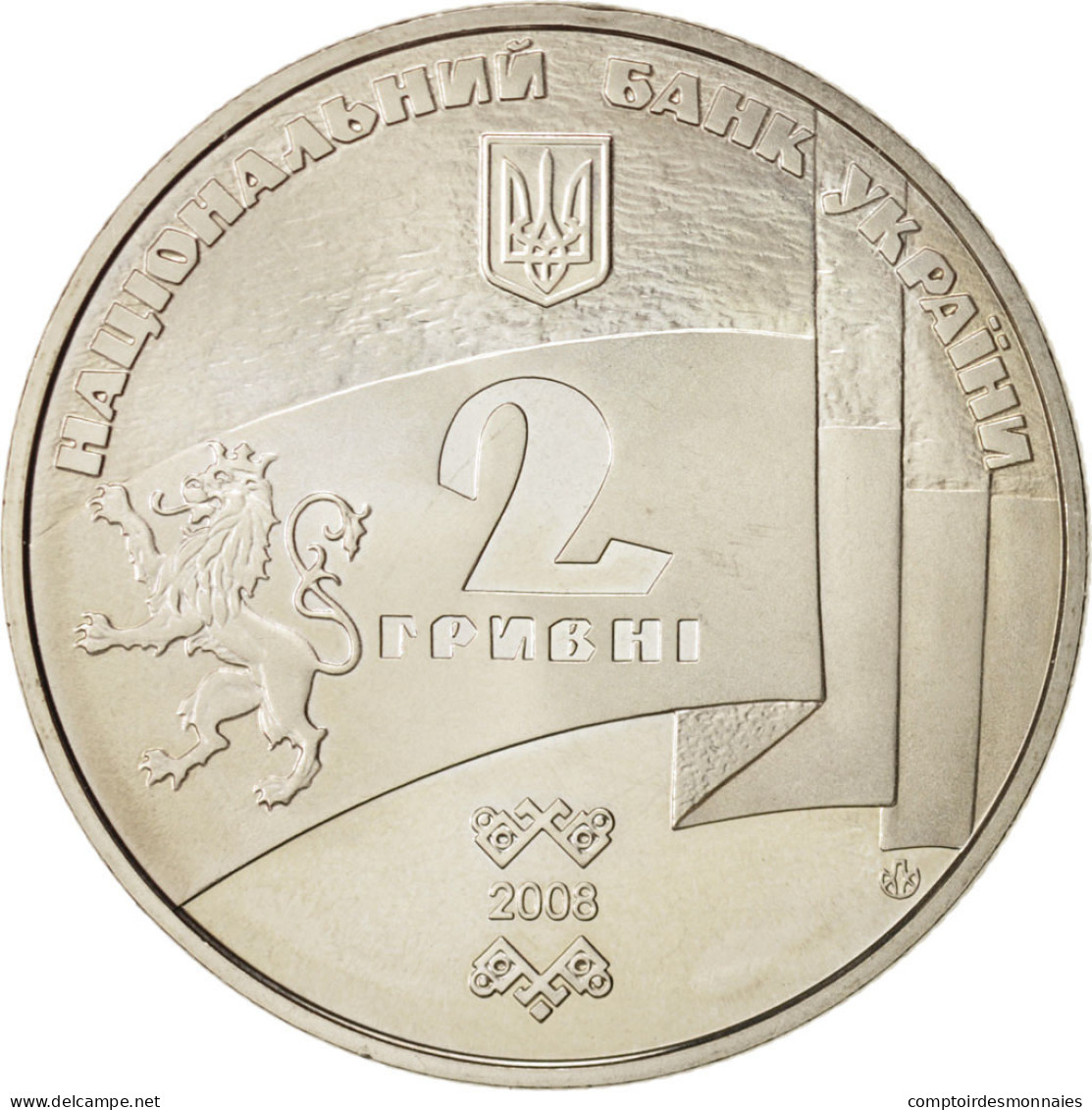 Monnaie, Ukraine, 2 Hryvni, 2008, Kyiv, SPL, Copper-Nickel-Zinc, KM:489 - Oekraïne