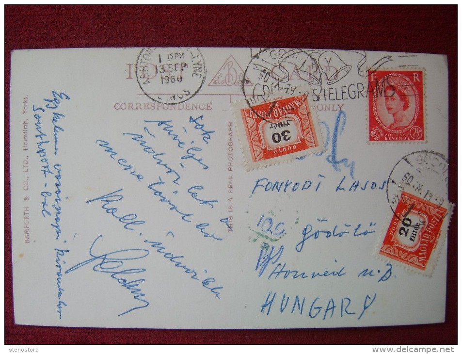 UK - ENGLAND / SOUTHPORT - FLORAL HALL / + HUNGARIAN POSTAGE DUE / 1960 - Southport