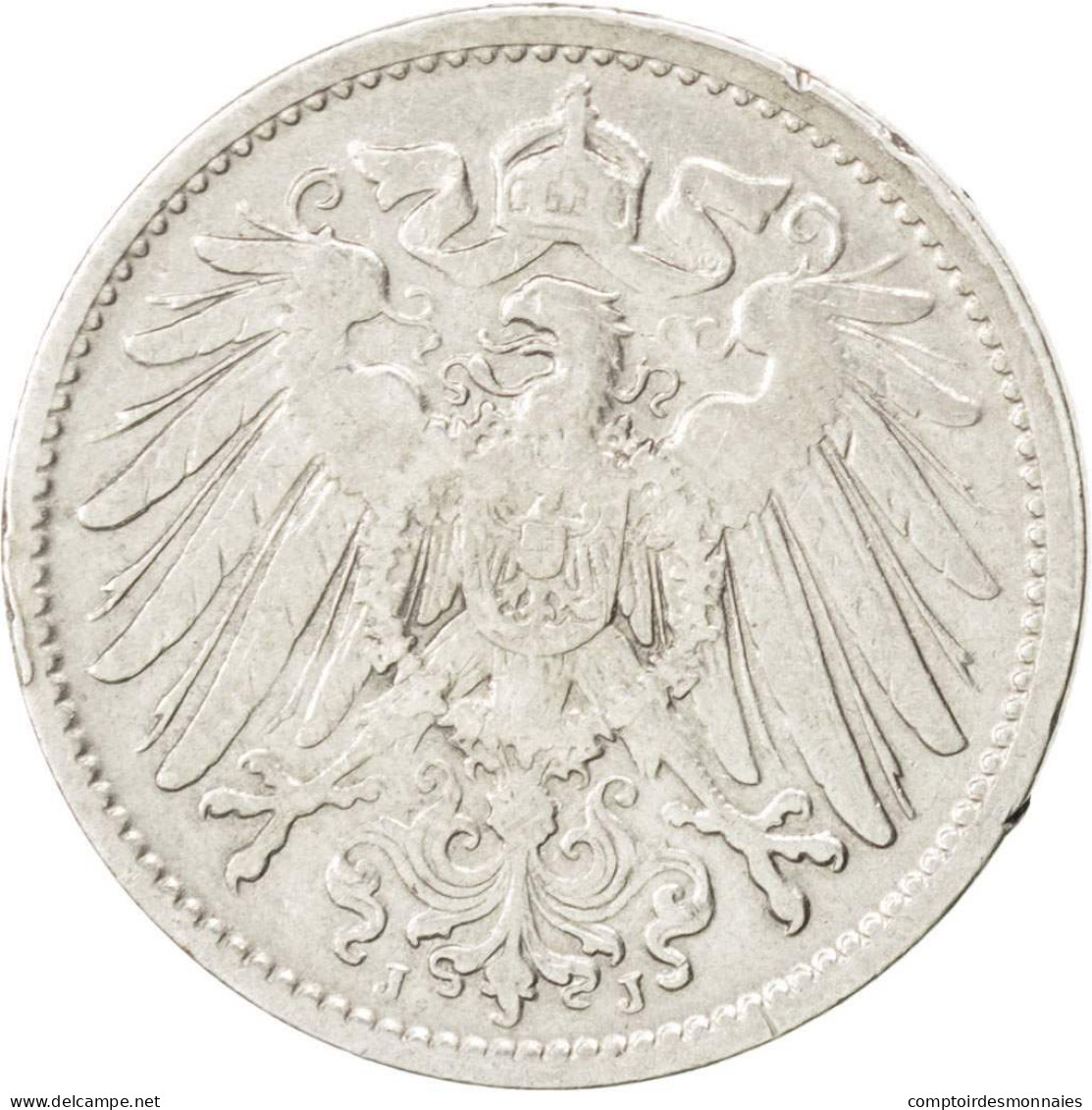 Monnaie, GERMANY - EMPIRE, Wilhelm II, Mark, 1906, Hambourg, TTB, Argent, KM:14 - 1 Mark