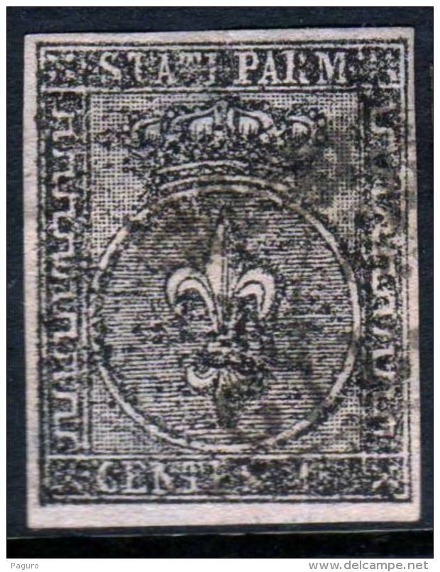 1852 1853 1957 Ducato Di Parma 10 Centes Centesimi N° 2 Giglio Borbonico - Parma