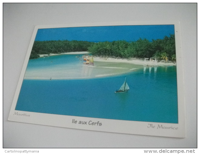 STORIA POSTALE FRANCOBOLLO COMMEMORATIVO PESCE FISH MAURITIUS LLE AUX CERFS  VELE  SPIAGGIA - Mauritius