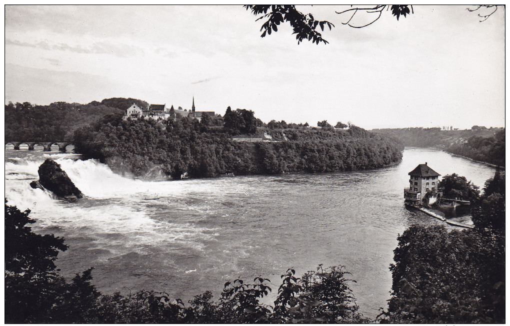 Ak Rheinfall Bei Neuhausen, Schlösschen Wörth Und Schloss Laufen, 1964 - Neuhausen Am Rheinfall