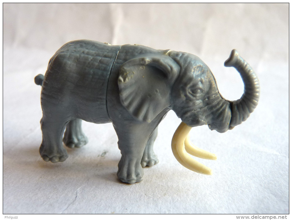 FIGURINE KINDER En Plastique ANIMAUX SAUVAGES 1990 - U-EI Elephant K90n145 - Metalen Beeldjes
