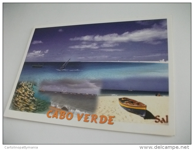 STORIA POSTALE FRANCOBOLLO COMMEMORATIVO CAPO VERDE CABO VERDE SPIAGGIA ST. MARIA - Capo Verde