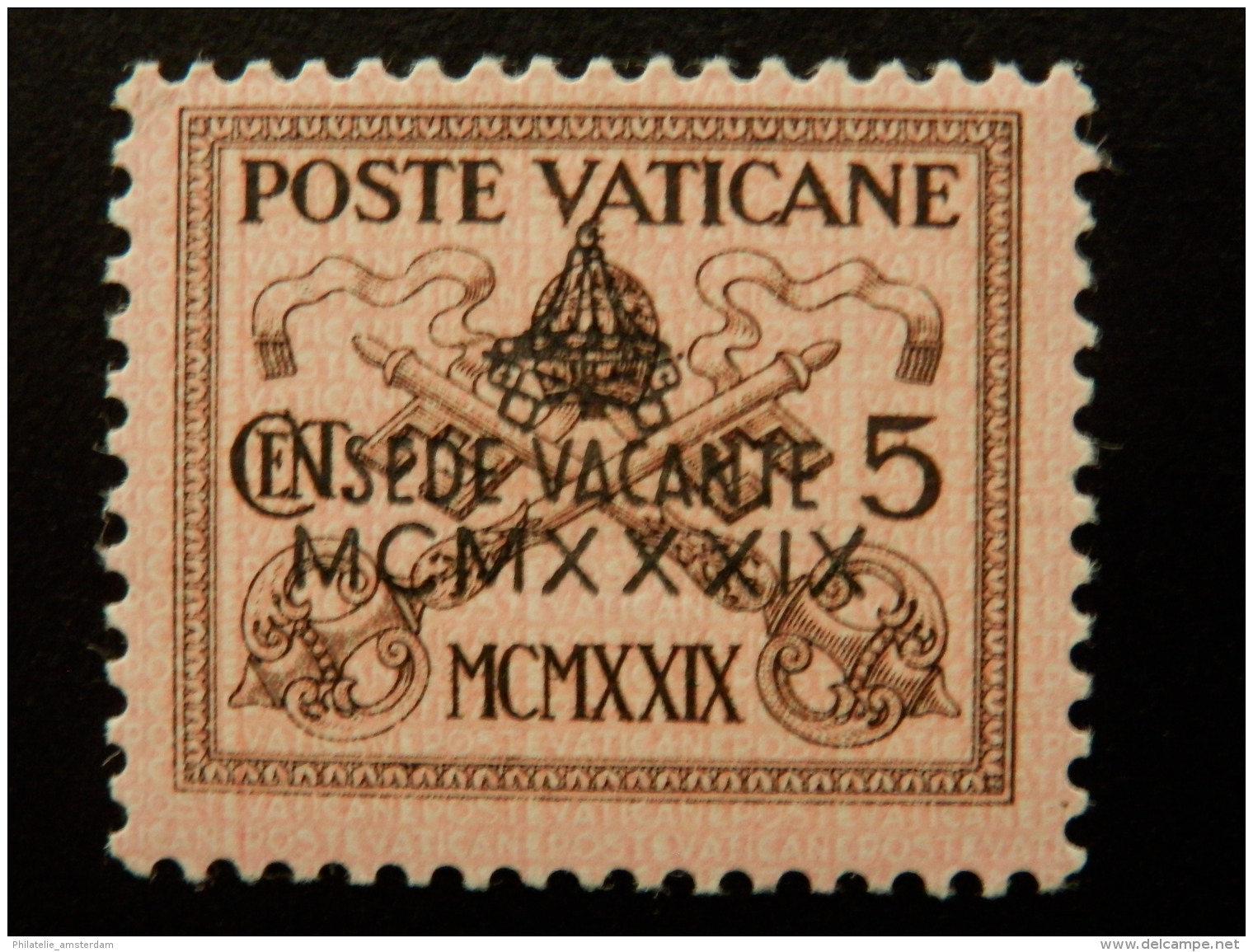Vatican 1939, 5 C. SEDE VACANTE / OVERPRINT: Mi 73, ** - Nuovi