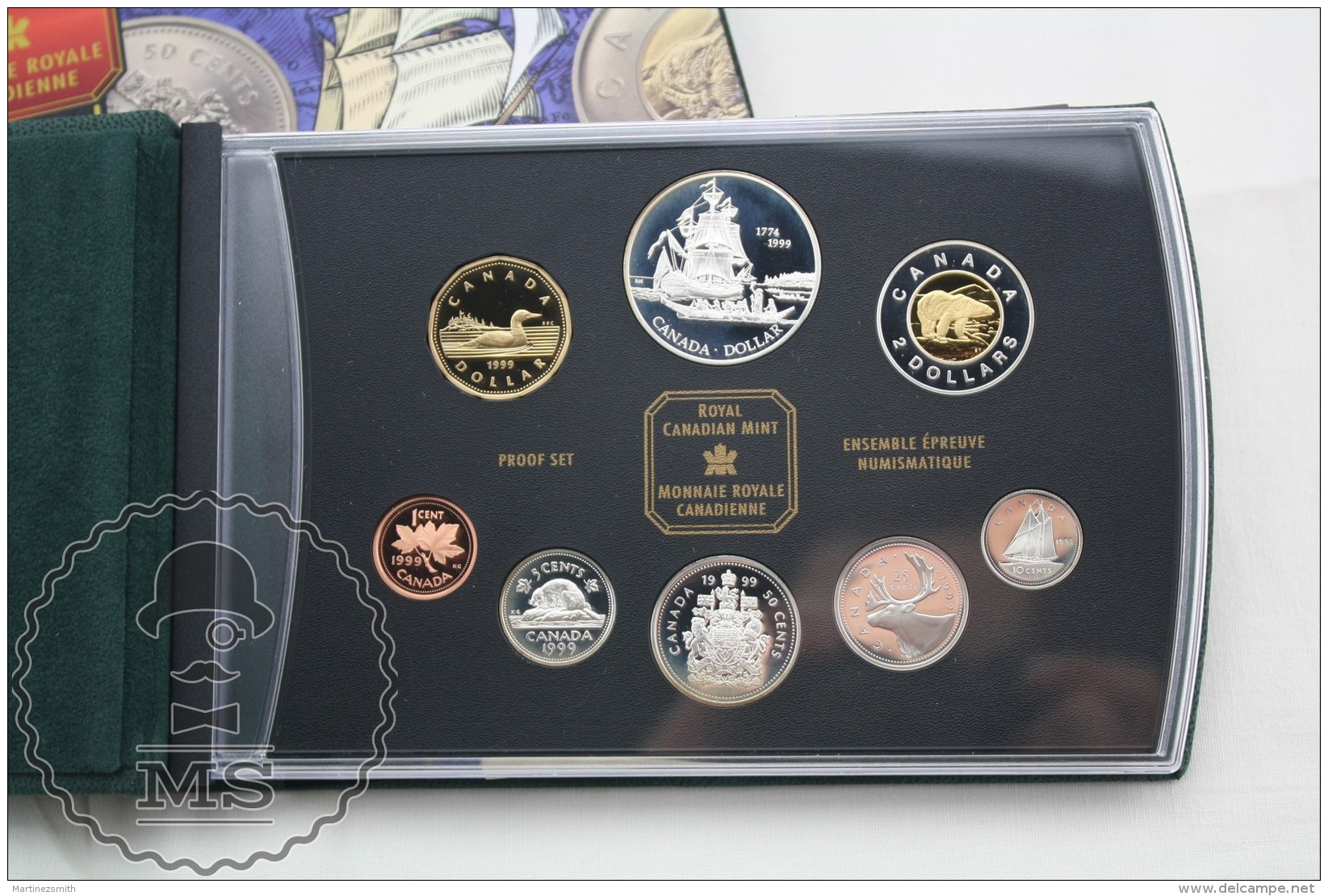 1999 Royal Canadian 225th Anniversary Of The Voyage Of Juan Perez Silver Proof Set - 8 Coin Set Canada - Canada