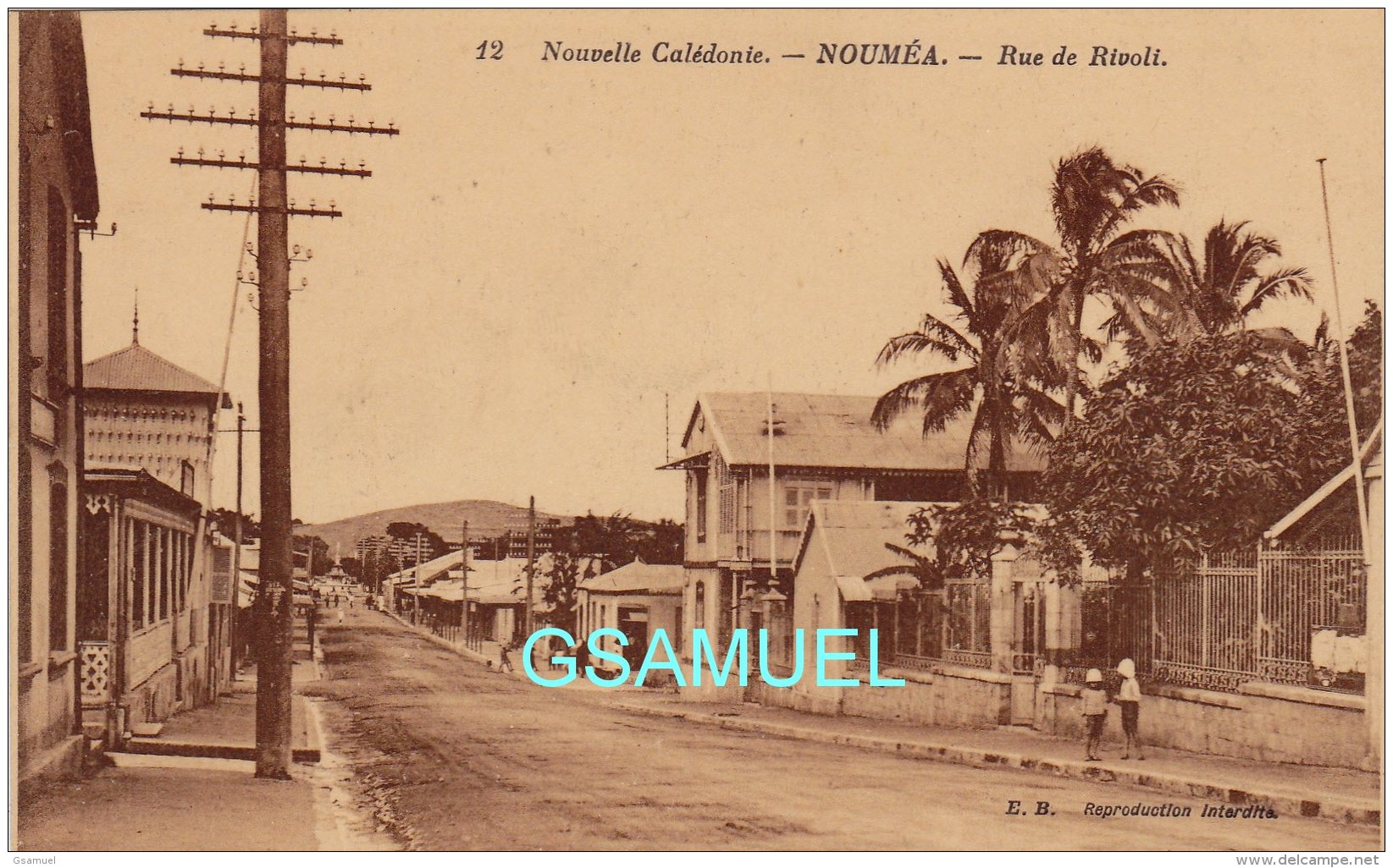 Nouvelle Calédonie Nouméa Rue De Rivoli. -  ((voir Scan). - Nouvelle Calédonie