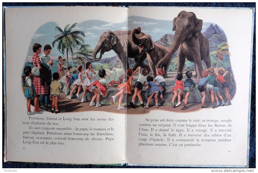 G. Delahaye / M. Marlier - Martine Au Zoo - Collection   " Farandole " - Casterman - ( 1963 ) . - Martine