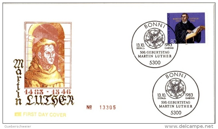 REL-L50 - ALLEMAGNE FDC 500e Anniv. Martin Luther - 1981-1990