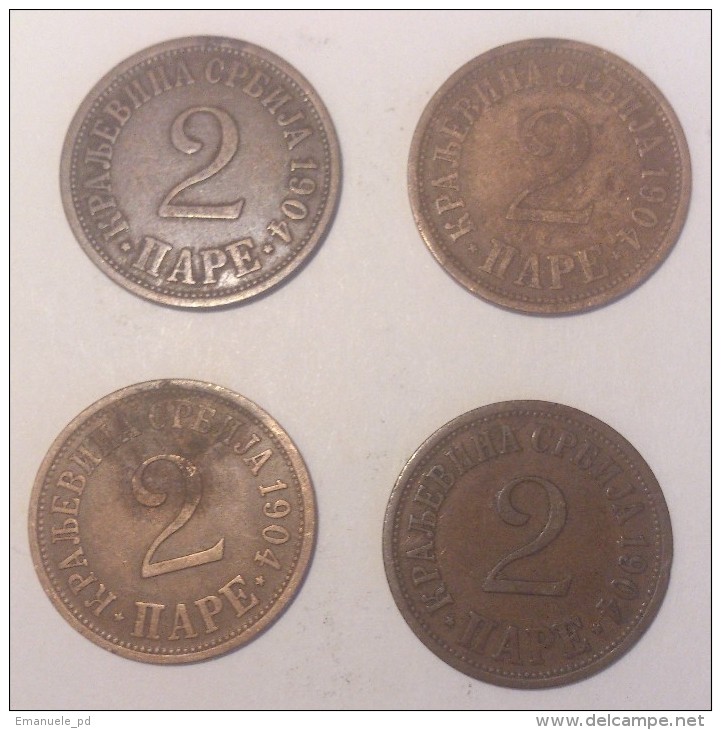 Serbia 2 Para 1904 (Price For 1 Coin) - Serbia