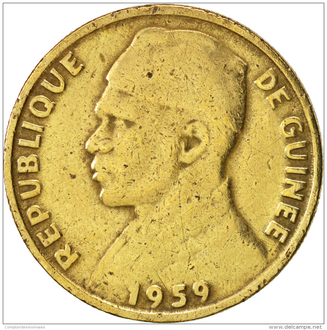 Guinea, 10 Francs, 1959, TB+, Aluminum-Bronze, KM:2 - Guinée