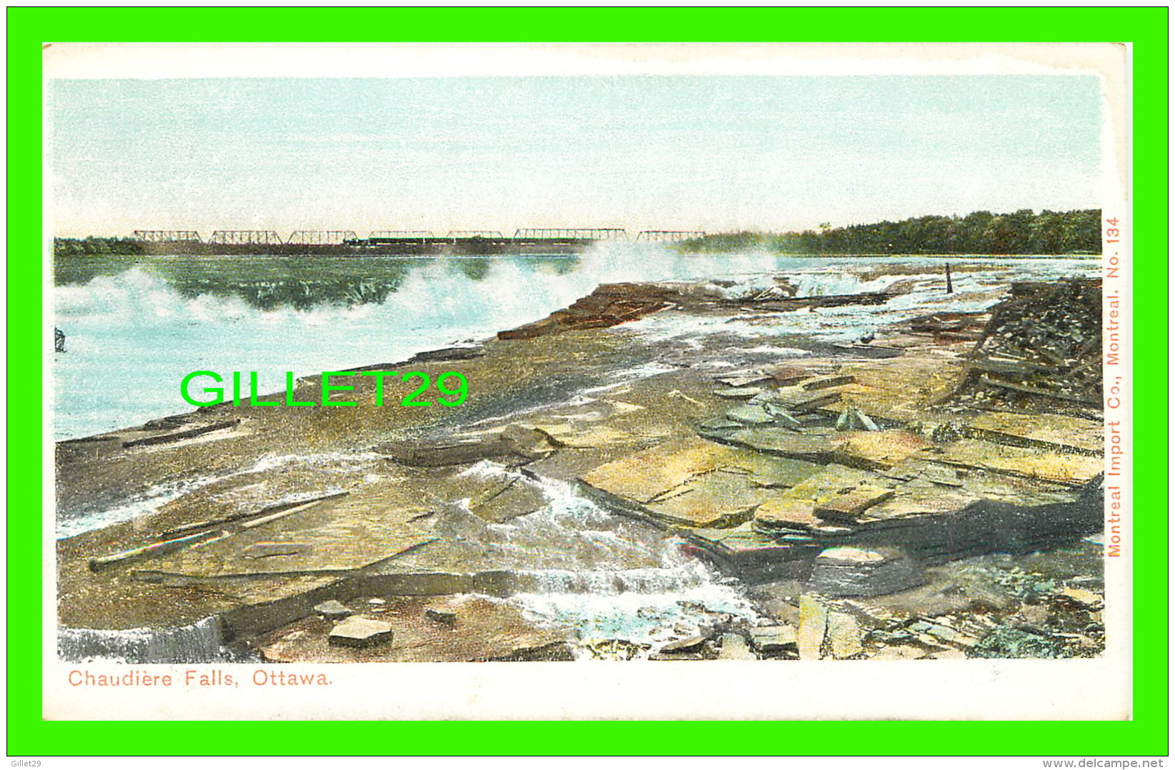 OTTAWA, ONTARIO - CHAUDIÈRE FALLS  - MONTREAL IMPORT CO - - Ottawa