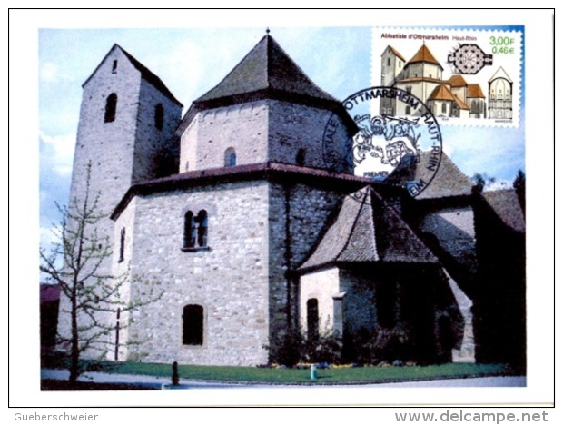 REL-L69 - FRANCE Carte Maximum Abbatiale D´Ottmarsheim - Abbeys & Monasteries