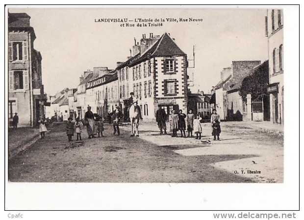 Landivisiau - L'Entrée De La Ville, Rue Neuve Et Rue De La Trinité / Editions O. T. Libraire - Landivisiau