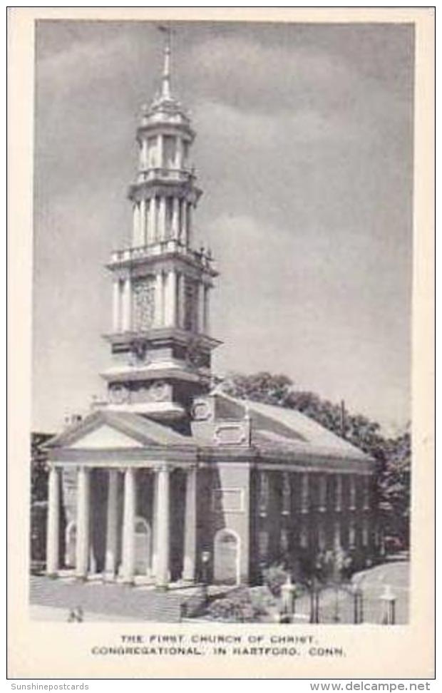 Connecticut Hartford The First Church Of Christ Congregational Artvue - Hartford
