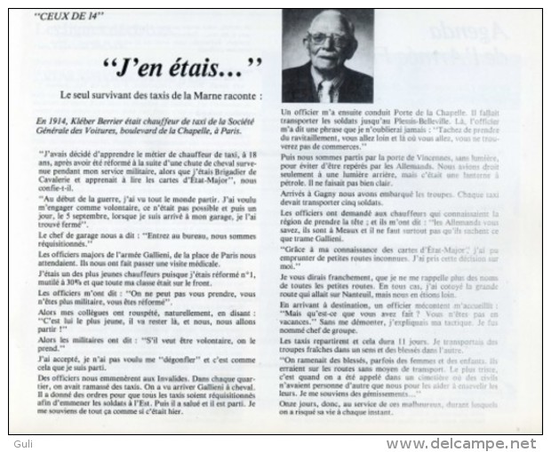 GAGNY-Plaquette 70 ème Anniversaire Du Départ Des Taxis De La Marne (cachet Poste Timbre Philatélie Militaria 1914-1984) - Documents Historiques