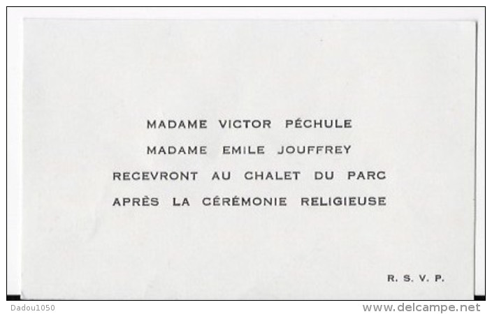 Faire Part Mariage 1959 - Mariage