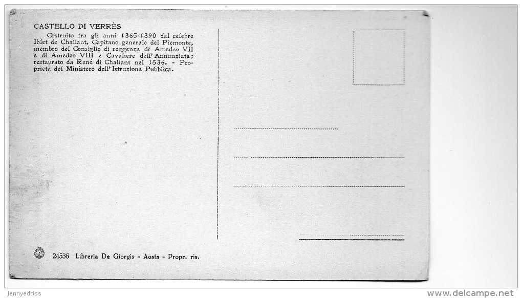 VERRES  , Castello - Sonstige & Ohne Zuordnung