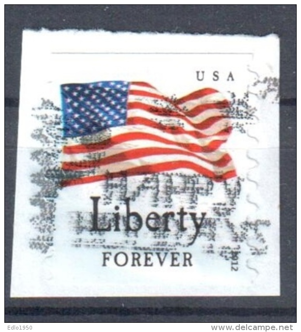 United States 2012 Flag & "Liberty" Sc #4632- Mi 4822 BL - Used - Gebraucht