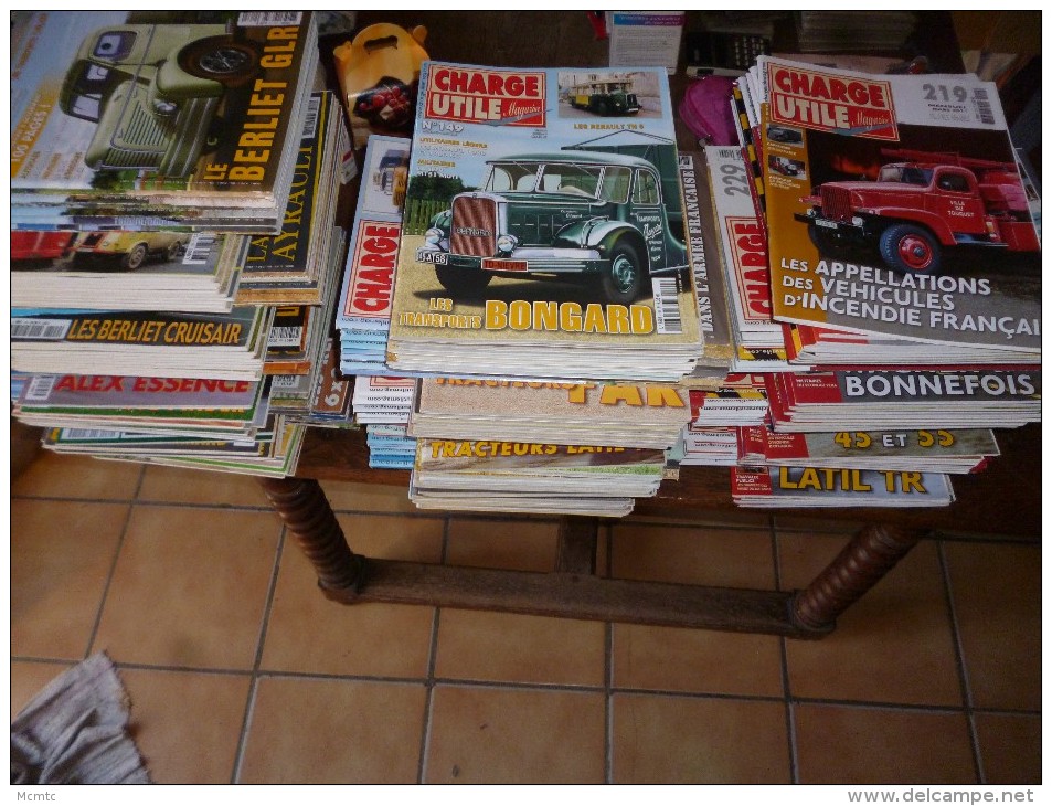 227 Magazines : Charge Utile - Très Très Bon état  (Tracteur , Car , Autobus , Engin De Chantier , Camion ) - Ohne Zuordnung