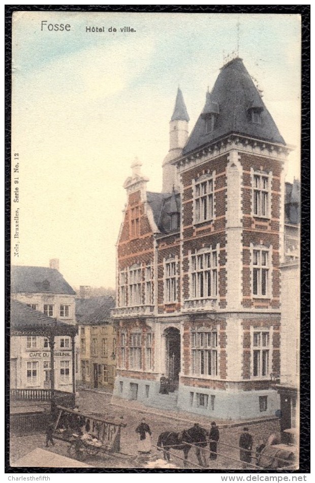 FOSSE ( FOSSES LA VILLE ) - Hôtel De Ville ---avec Simple Circle Au Dos - Fosses-la-Ville