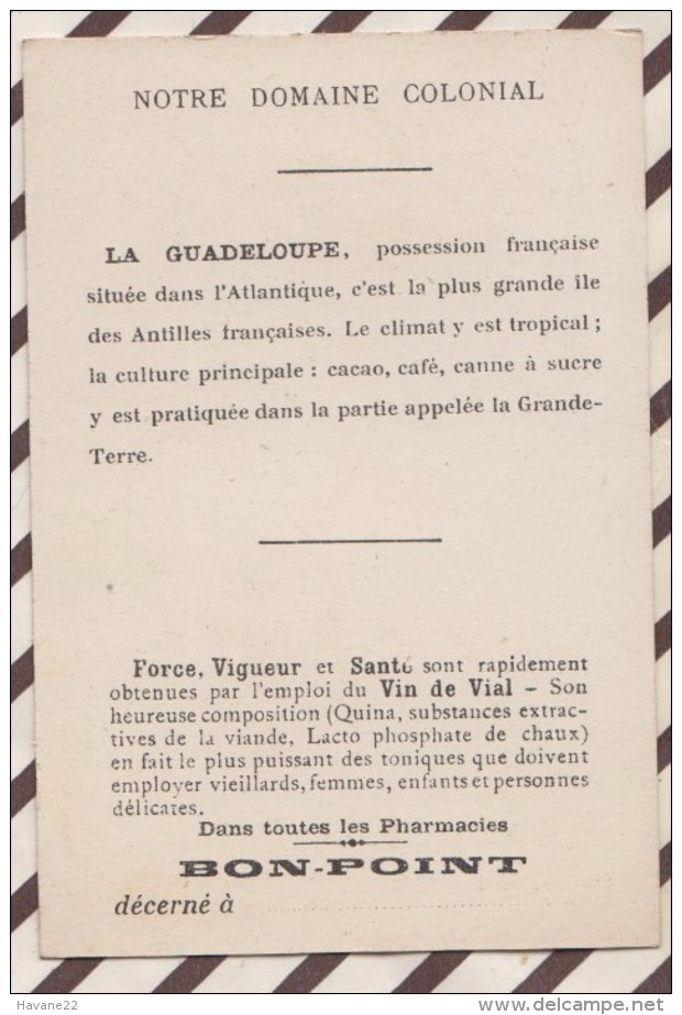 6AI3601 CHROMO CHROMOS,bon Point NOTRE DOMAINE COLONIAL LA GUADELOUPE  2 SCANS - Sonstige & Ohne Zuordnung