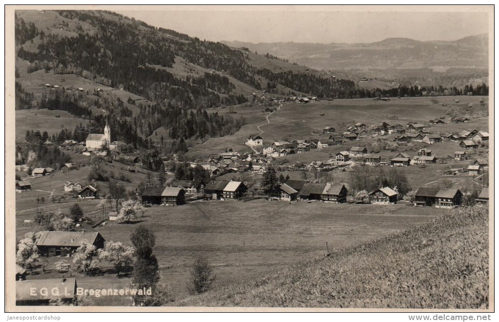 REAL PHOTOGRAPHIC POSTCARD - VIEW OF BREGENZERWALD - AUSTRIA - Bregenzerwaldorte