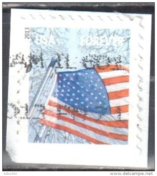 United States 2013 Flag For All Seasons - Sc # 4781 - Mi 4972  I BD - Perf 11 ¼ X 10 ¾ - Used - Gebraucht