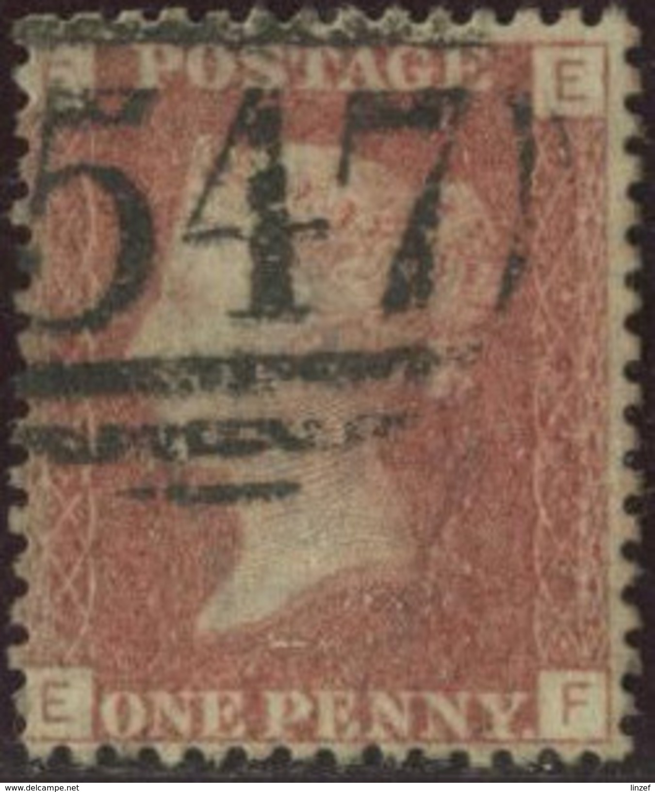 GB Yv. N°26 - 1p Rouge Carminé - Oblitéré - Used Stamps