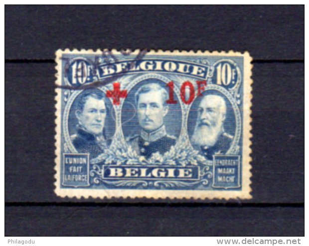 1918 Belgique Croix-Rouge, 163 Ø, Cote 980 €,  Red Cross High Value   NEW PRICE 4/24   Cheaper - 1918 Red Cross