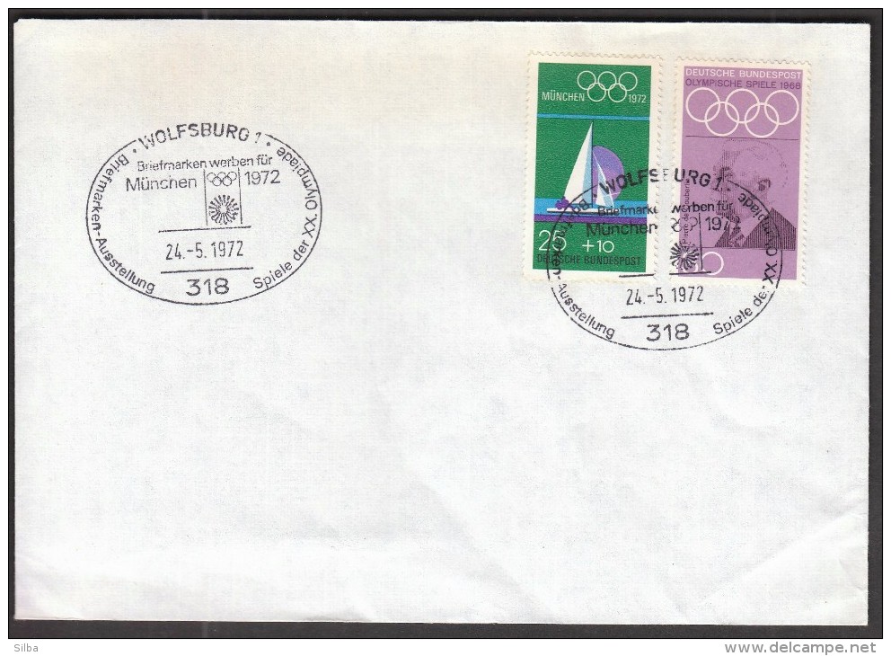 Germany Wolfsburg 1972 / Olympic Games Munich 1972 / Philatelic Exhibition / Promotion Of Olympic Stamps - Ete 1972: Munich