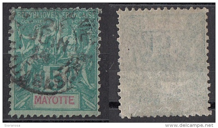 4 Mayote 1892-1907 Navigazione E Commercio Viaggiato Used Mayotte - Other & Unclassified